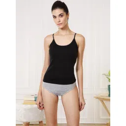 Van Heusen Black Cotton Plain Camisole-picture-22