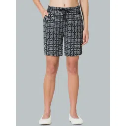 Van Heusen Black Cotton Printed Shorts-picture-22