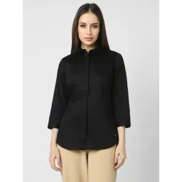 Van Heusen Black Cotton Regular Fit Formal Shirt-picture-30