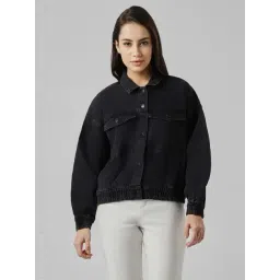 Van Heusen Black Cotton Regular Fit Jacket-picture-28