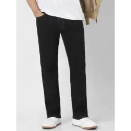 Van Heusen Black Cotton Regular Fit Jeans-picture-32