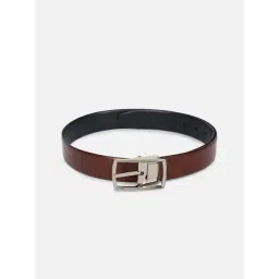 Van Heusen Black Leather Textured Reversible Belt-picture-30