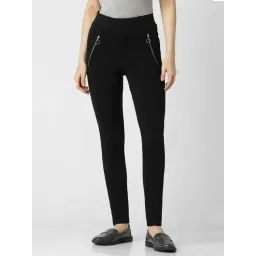 Van Heusen Black Mid Rise Trousers-picture-36
