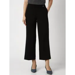 Van Heusen Black Plain Trousers-picture-36