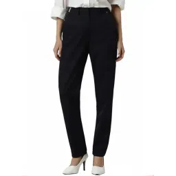 Van Heusen Black Plain Trousers-picture-42