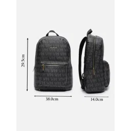 Van Heusen Black Printed Backpack image 4