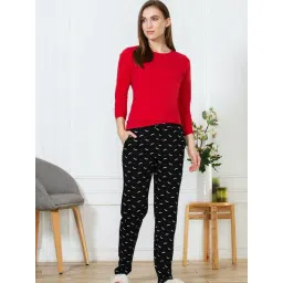 Van Heusen Black Printed Lounge Pants-picture-46