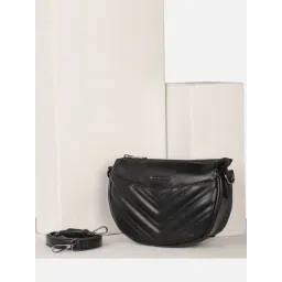 Van Heusen Black Quilted Cross Body Bag-picture-15