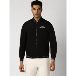 Van Heusen Black Regular Fit Bomber Jacket-picture-37