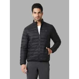 Van Heusen Black Regular Fit Quilted Jacket-picture-40