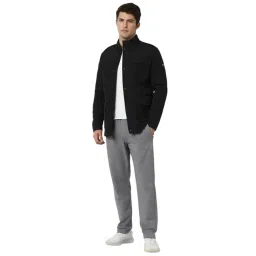 Van Heusen Black Regular Fit Quilted Jacket image 5