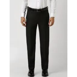 Van Heusen Black Regular Fit Trousers-picture-28