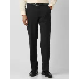 Van Heusen Black Regular Fit Trousers-picture-39