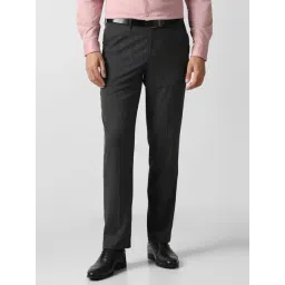 Van Heusen Black Regular Fit Trousers-picture-29