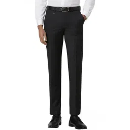 Van Heusen Black Slim Fit Checks Trousers-picture-19