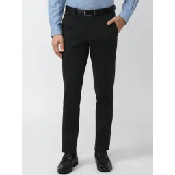 Van Heusen Black Slim Fit Trousers-picture-23