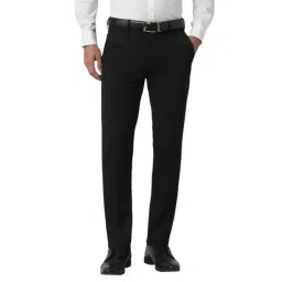 Van Heusen Black Slim Fit Trousers-picture-38