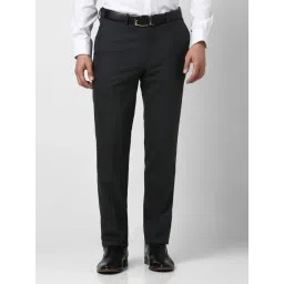 Van Heusen Black Slim Fit Trousers-picture-26