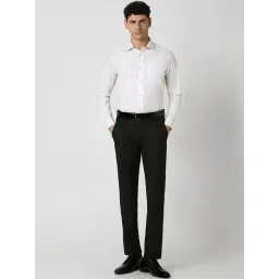 Van Heusen Black Slim Fit Trousers image 5