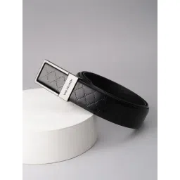 Van Heusen Black Textured Casual Belt-picture-20