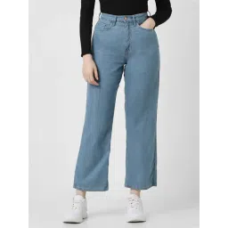 Van Heusen Blue Blended Regular Fit Mid Rise Jeans-picture-16