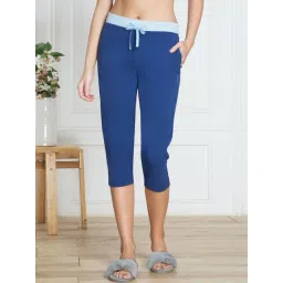 Van Heusen Blue Cotton Printed Capris-picture-28