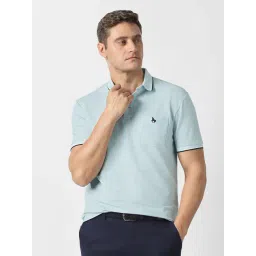 Van Heusen Blue Cotton Regular Fit T-Shirt-picture-24