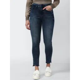 Van Heusen Blue Cotton Skinny Fit Jeans-picture-30