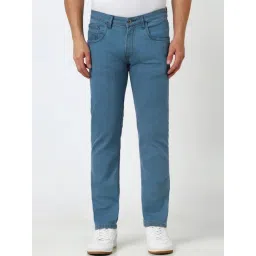 Van Heusen Blue Cotton Slim Fit Jeans-picture-13