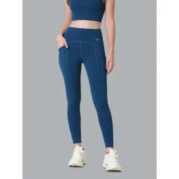 Van Heusen Blue Mid Rise Sports Leggings-picture-17
