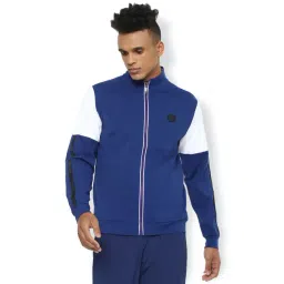 Van Heusen Blue Regular Fit Colour Block Jacket-picture-33