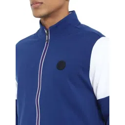 Van Heusen Blue Regular Fit Colour Block Jacket image 4