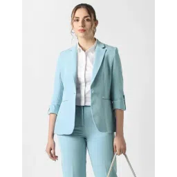 Van Heusen Blue Regular Fit Formal Blazer-picture-18