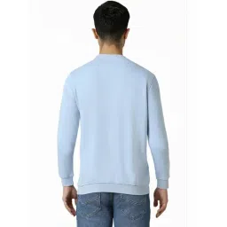 Van Heusen Blue Regular Fit Logo Printed Sweatshirt image 2
