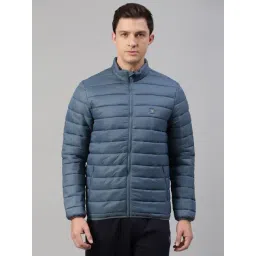 Van Heusen Blue Regular Fit Quilted Jacket-picture-35