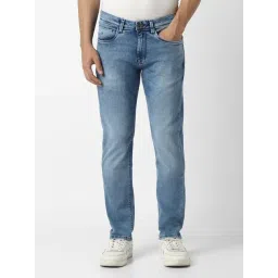 Van Heusen Blue Regular Fit Solid Jeans-picture-13