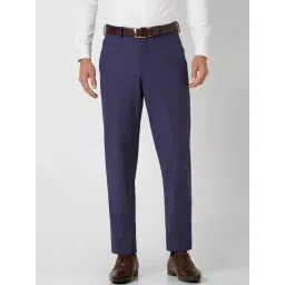 Van Heusen Blue Regular Fit Trousers-picture-20