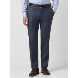 Van Heusen Blue Slim Fit Trousers-picture-22