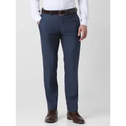 Van Heusen Blue Slim Fit Trousers-picture-25