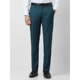 Van Heusen Blue Slim Fit Trousers-picture-23