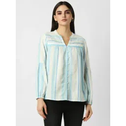 Van Heusen Blue Striped Shirt-picture-10
