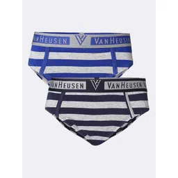 Van Heusen Boys Pack Of 2 Anti-Bacterial Striped Basic Briefs-picture-31