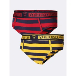Van Heusen Boys Pack Of 2 Anti-Bacterial Striped Basic Briefs-picture-21