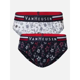 Van Heusen Boys Pack Of 2 Printed Anti Bacterial Pure Cotton Basic Briefs IKIBBR2P1221004-picture-57