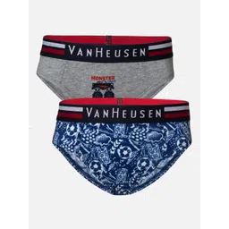 Van Heusen Boys Pack Of 2 Printed Pure Cotton Anti Bacterial Basic Briefs IKIBBR2AP721003-picture-42