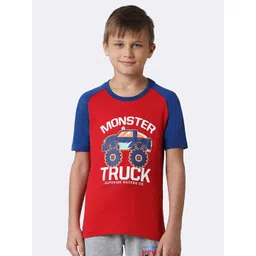 Van Heusen Boys Typography Printed Cotton Smart Tech Easy Stain Release T-Shirt-picture-37