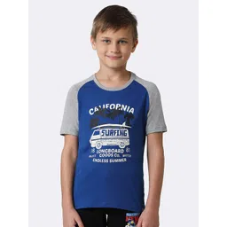 Van Heusen Boys Typography Printed Pure Cotton Smart Tech Easy Stain Release T-shirt-picture-34