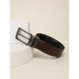 Van Heusen Brown & Black Leather Reversible Belt-picture-13