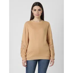 Van Heusen Brown Cotton Embellished Sweatshirt-picture-31