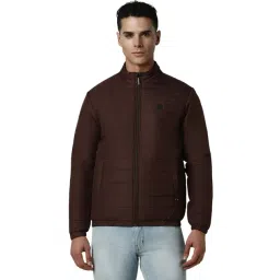 Van Heusen Brown Cotton Regular Fit Jackets-picture-19